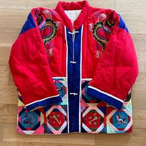 Vintage quilted jacket hand made one of a kind
